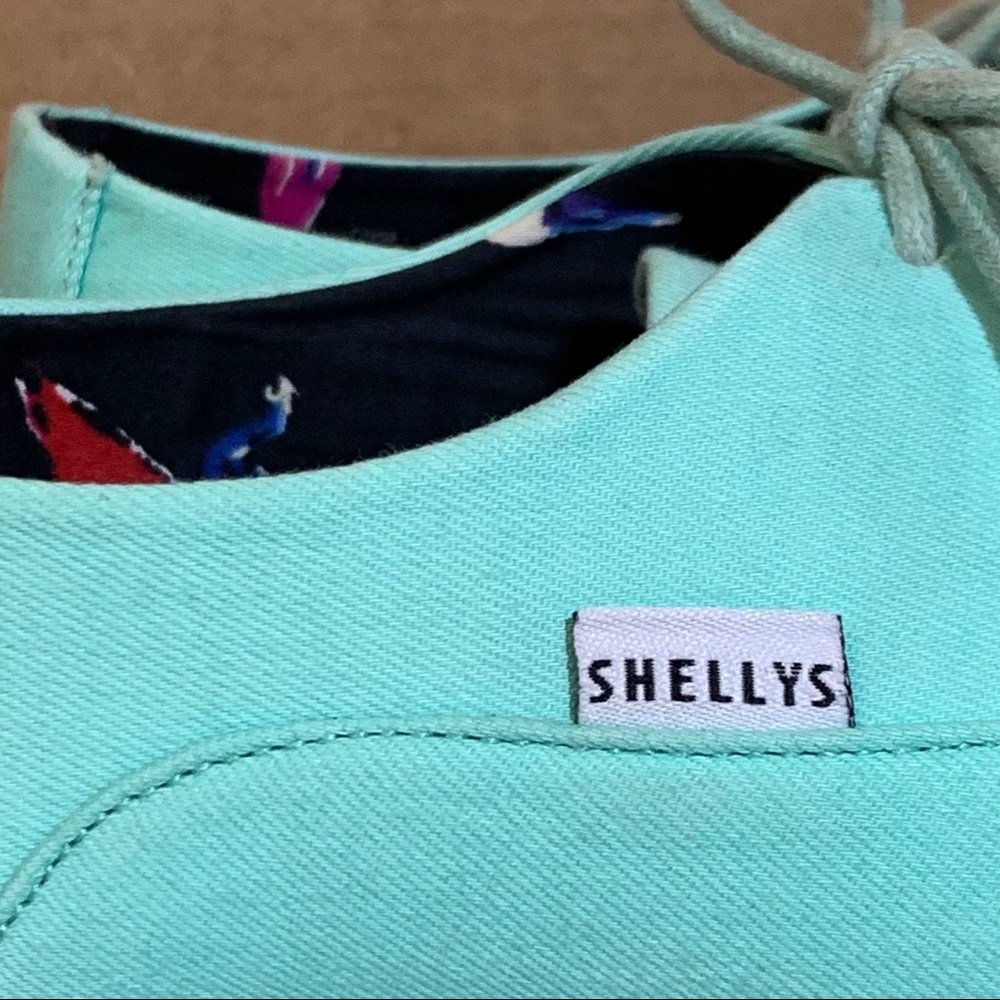 Shellys Mint Canvas Shoe - Picture 4 of 5